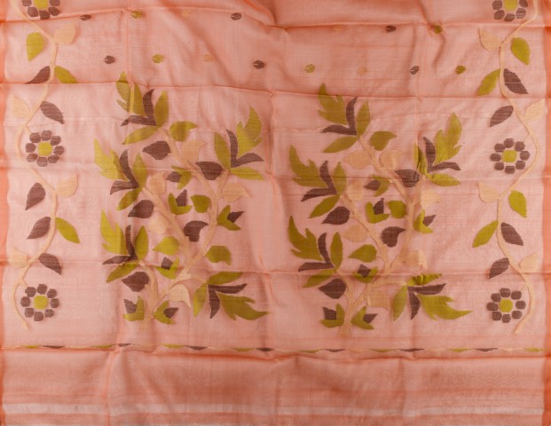 Pure Silk Muslin Jamdani Saree