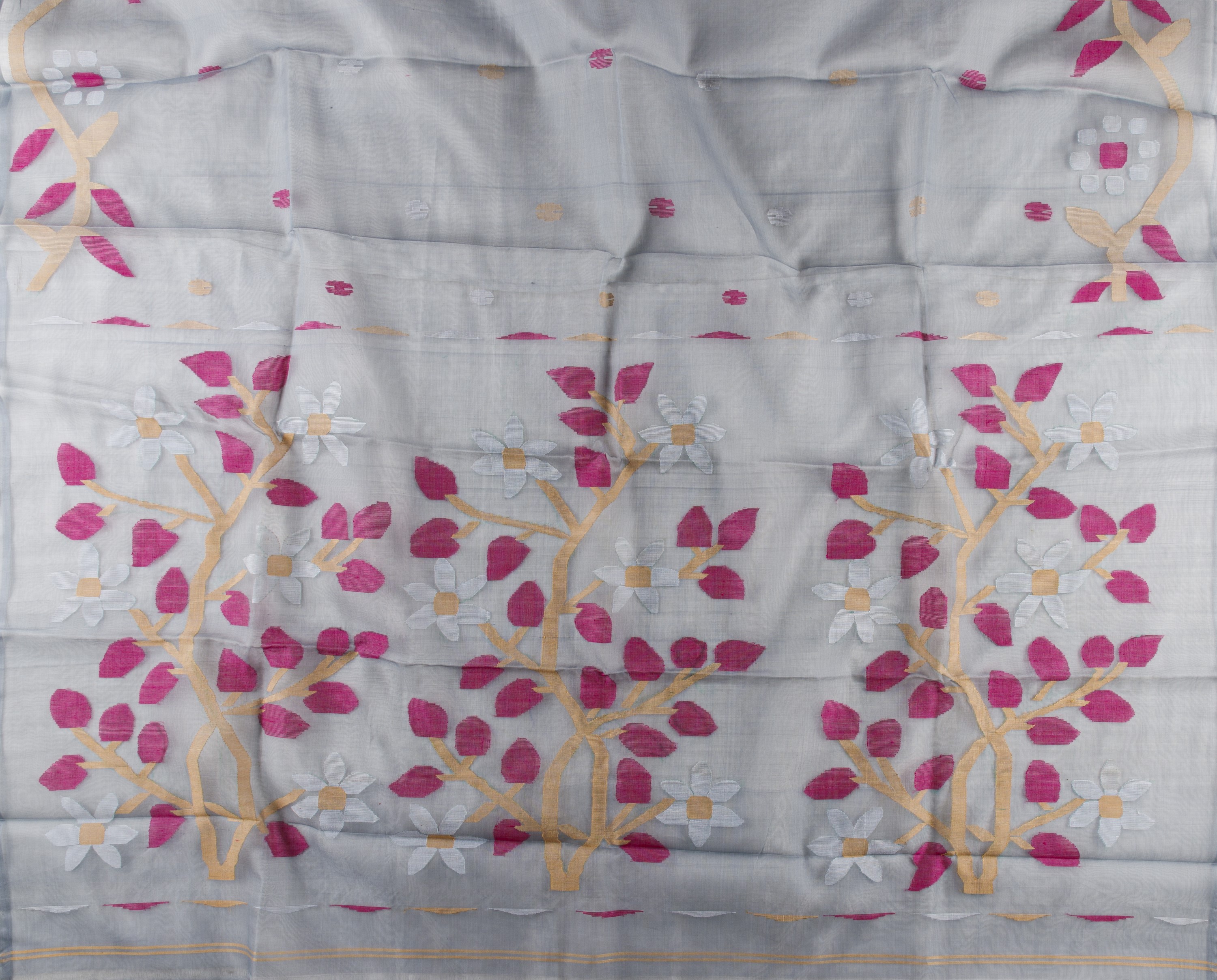 Pure Silk Muslin Jamdani Saree Pure Silk Muslin Jamdani Saree