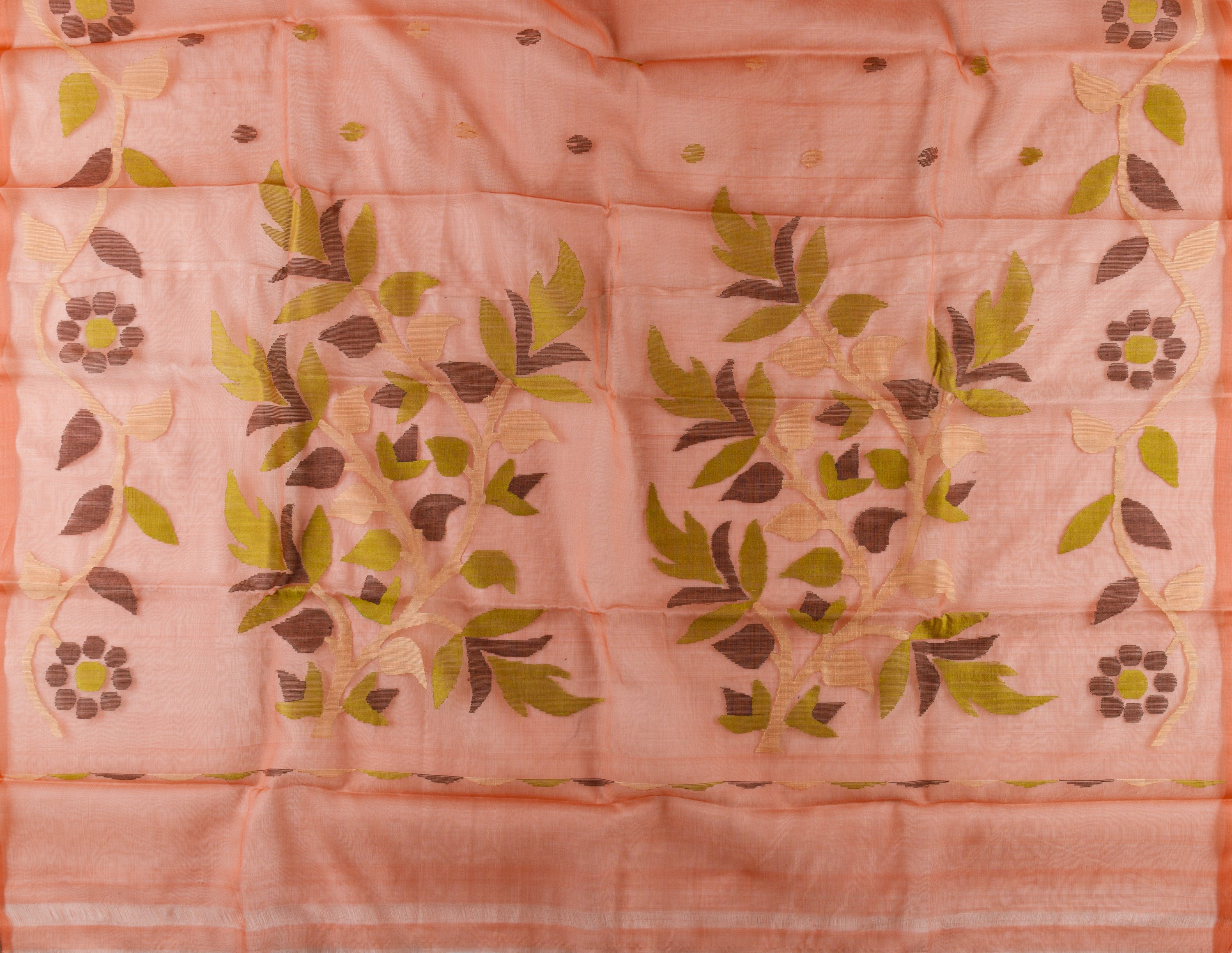 Pure Silk Muslin Jamdani Saree Pure Silk Muslin Jamdani Saree